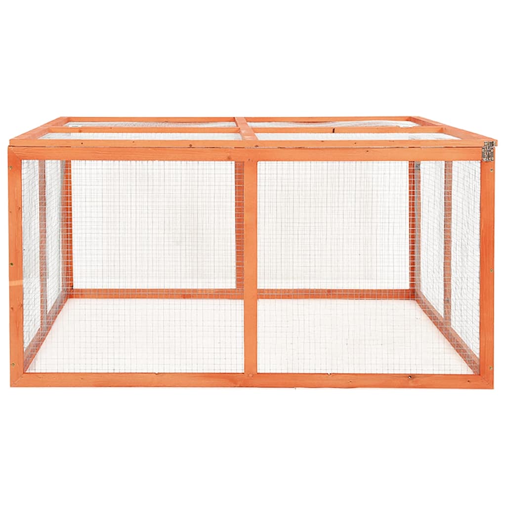 Konijnenhok 124x120x60 cm massief vurenhout is nu te koop bij PeponiXL, paradijselijk wonen!