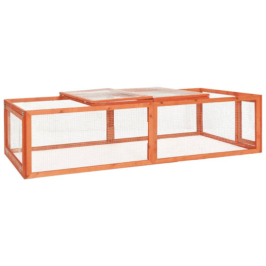 Konijnenhok 183x90x46,5 cm massief vurenhout is nu te koop bij PeponiXL, paradijselijk wonen!