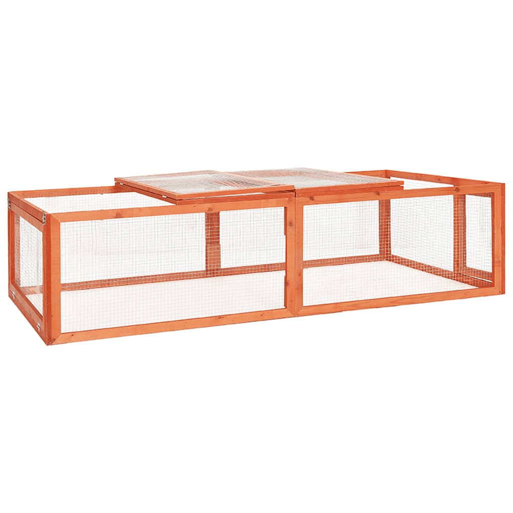 Konijnenhok 183x90x46,5 cm massief vurenhout is nu te koop bij PeponiXL, paradijselijk wonen!