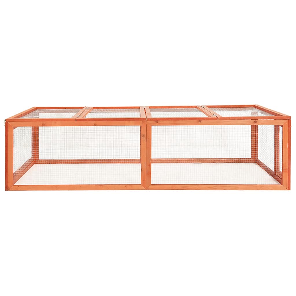 Konijnenhok 183x90x46,5 cm massief vurenhout is nu te koop bij PeponiXL, paradijselijk wonen!