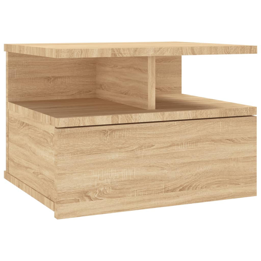 Nachtkastjes 2 st 40x31x27 cm bewerkt hout sonoma eikenkleurig is nu te koop bij PeponiXL, paradijselijk wonen!