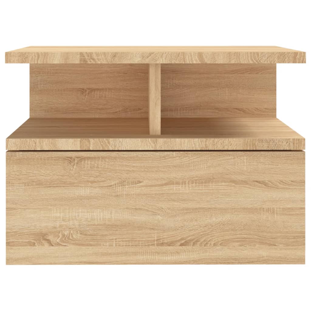 Nachtkastjes 2 st 40x31x27 cm bewerkt hout sonoma eikenkleurig is nu te koop bij PeponiXL, paradijselijk wonen!