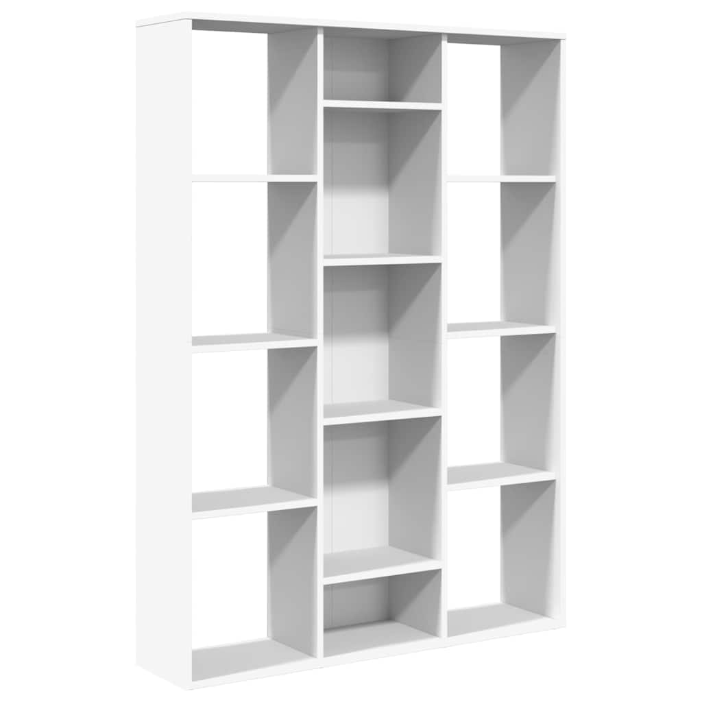 Kamerscherm/boekenkast 100x24x140 cm bewerkt hout wit is nu te koop bij PeponiXL, paradijselijk wonen!
