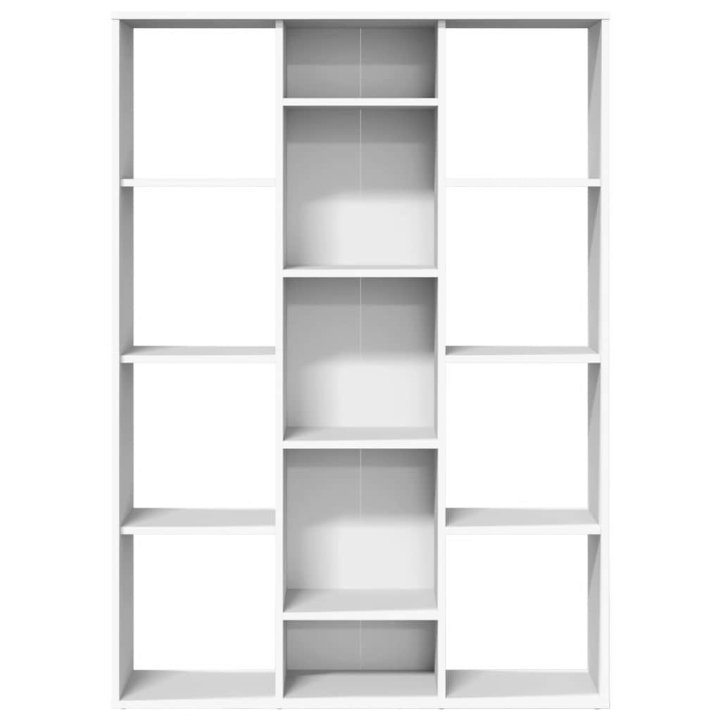 Kamerscherm/boekenkast 100x24x140 cm bewerkt hout wit is nu te koop bij PeponiXL, paradijselijk wonen!