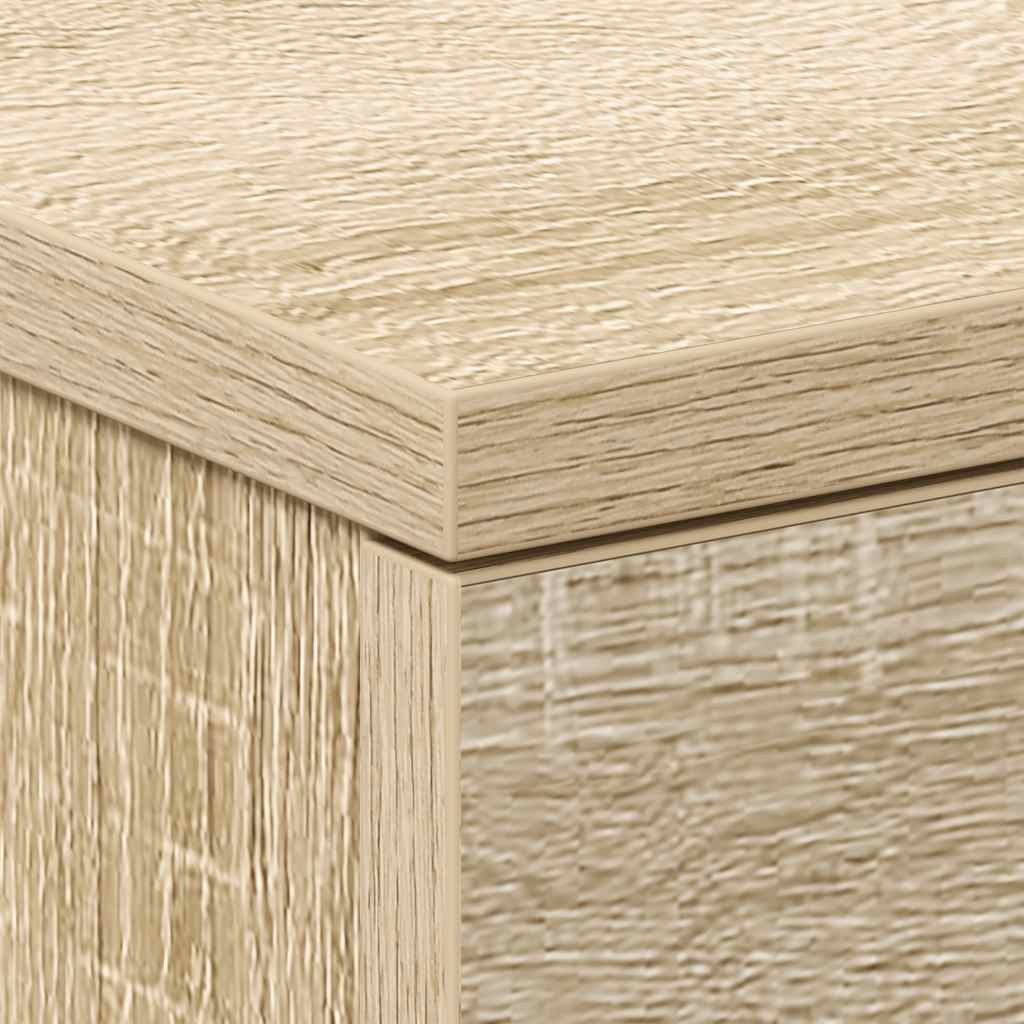 Nachtkastjes 2 st 38x35x56 cm bewerkt hout sonoma eikenkleurig is nu te koop bij PeponiXL, paradijselijk wonen!