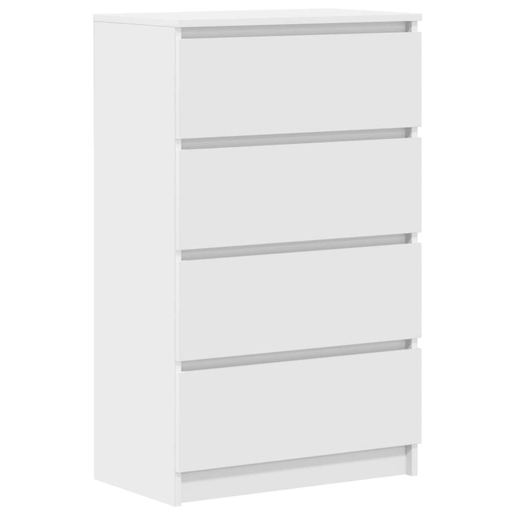 Dressoir 60x35x98,5 cm bewerkt hout wit is nu te koop bij PeponiXL, paradijselijk wonen!