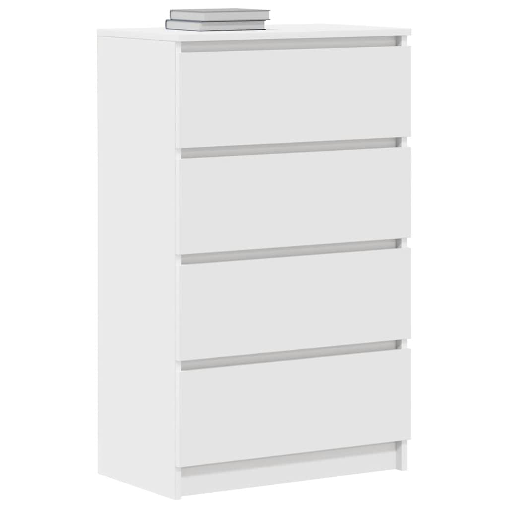 Dressoir 60x35x98,5 cm bewerkt hout wit is nu te koop bij PeponiXL, paradijselijk wonen!