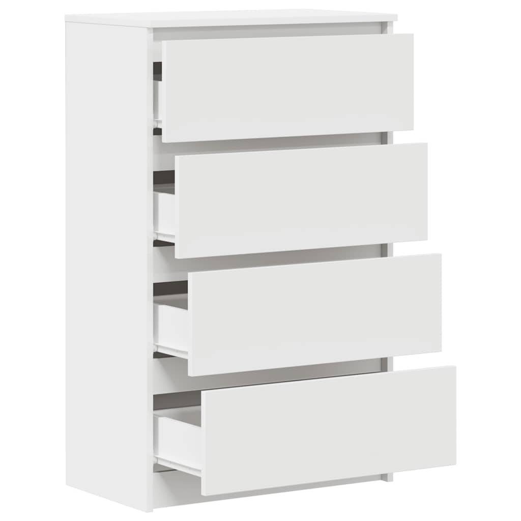 Dressoir 60x35x98,5 cm bewerkt hout wit is nu te koop bij PeponiXL, paradijselijk wonen!