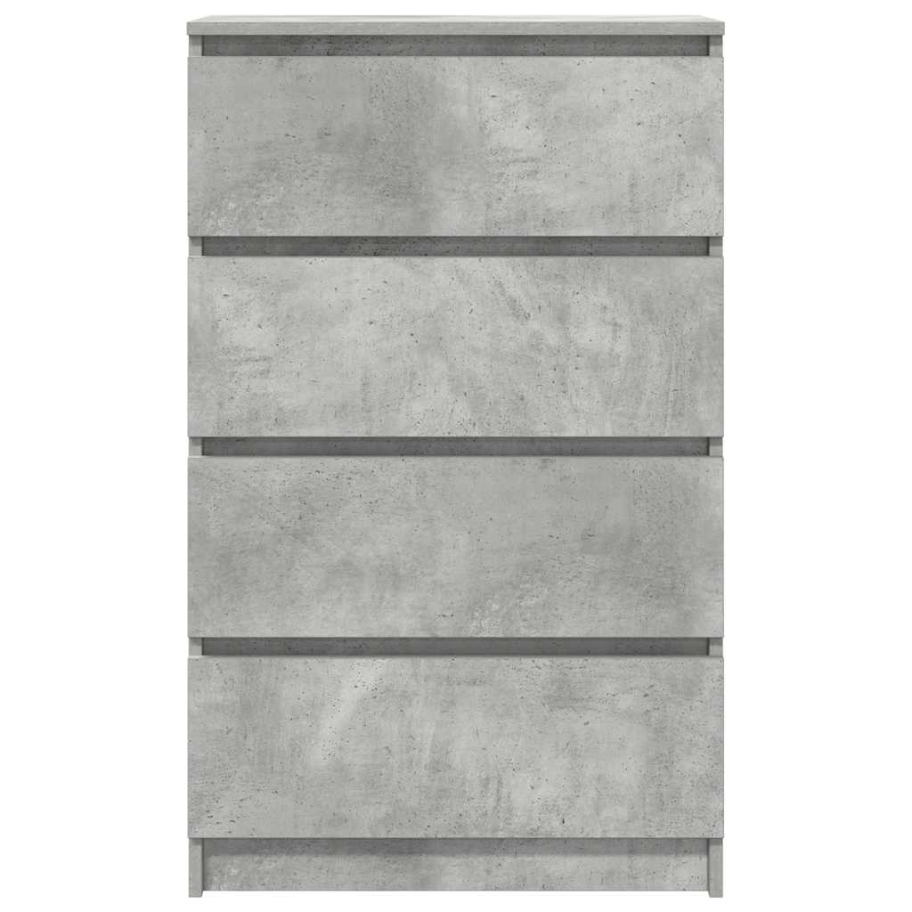 Dressoir 60x35x98,5 cm bewerkt hout betongrijs is nu te koop bij PeponiXL, paradijselijk wonen!