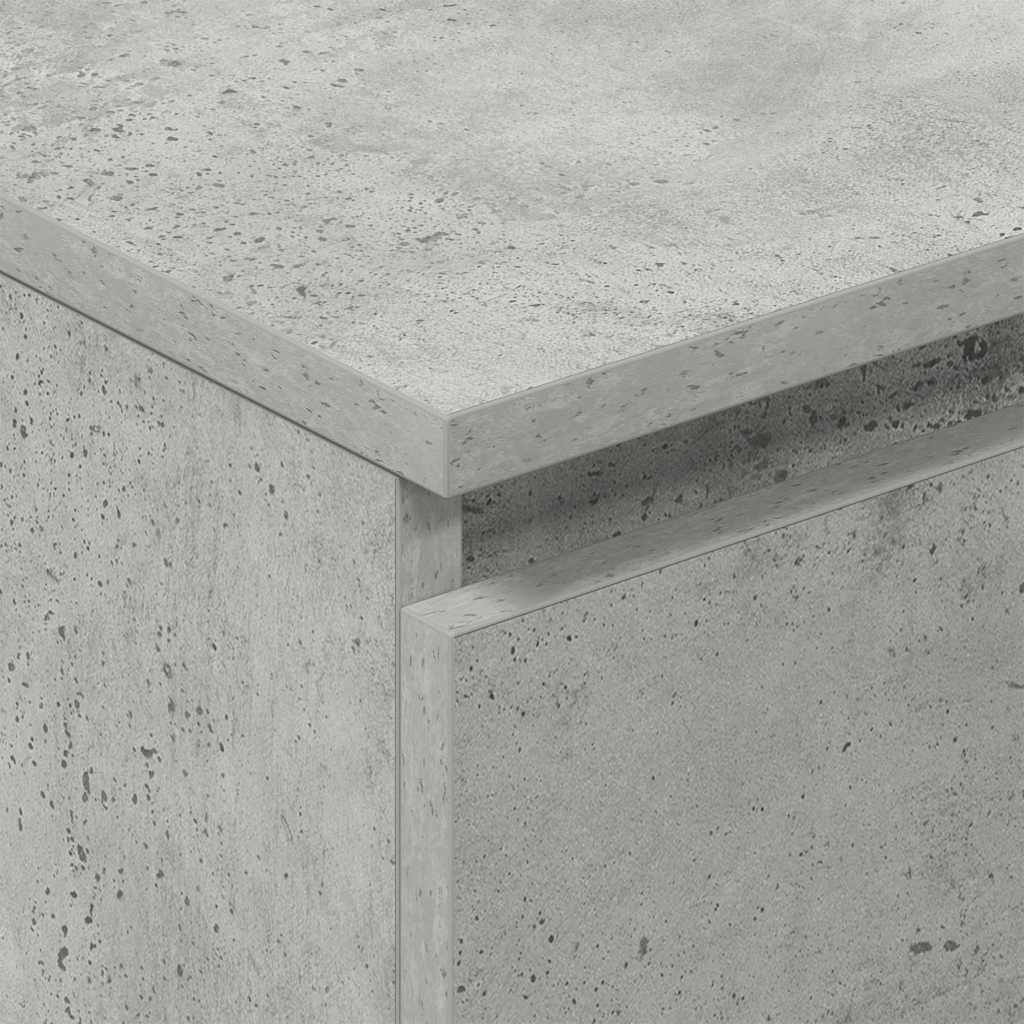 Dressoir 60x35x98,5 cm bewerkt hout betongrijs is nu te koop bij PeponiXL, paradijselijk wonen!
