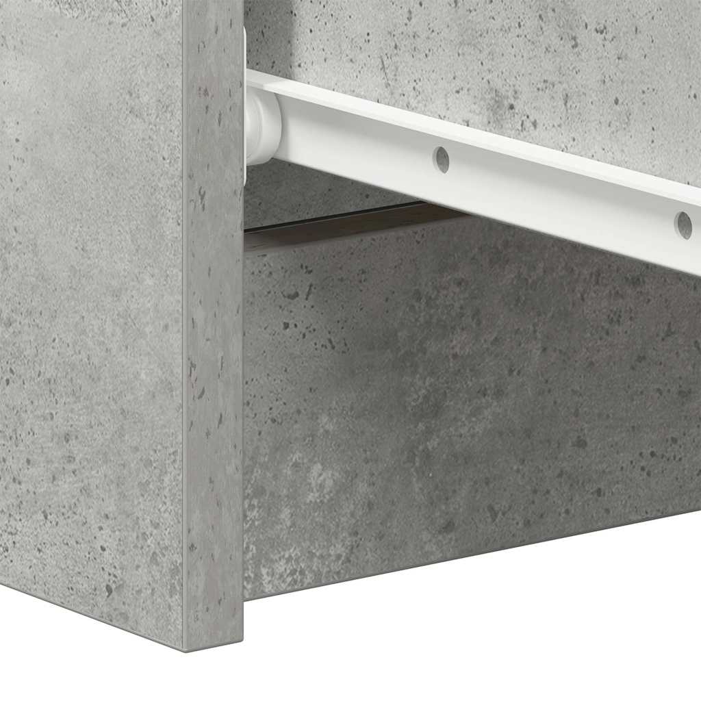 Dressoir 60x35x98,5 cm bewerkt hout betongrijs is nu te koop bij PeponiXL, paradijselijk wonen!