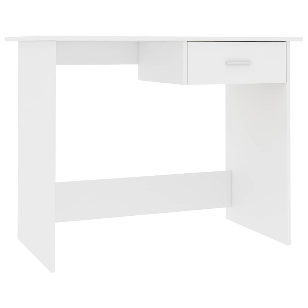 Bureau 100x50x76 cm bewerkt hout wit is nu te koop bij PeponiXL, paradijselijk wonen!