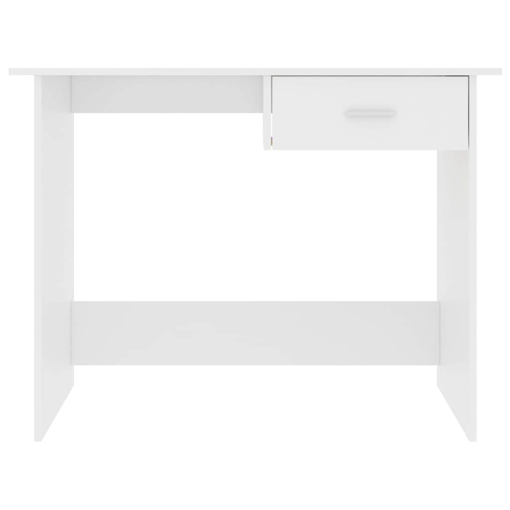 Bureau 100x50x76 cm bewerkt hout wit is nu te koop bij PeponiXL, paradijselijk wonen!