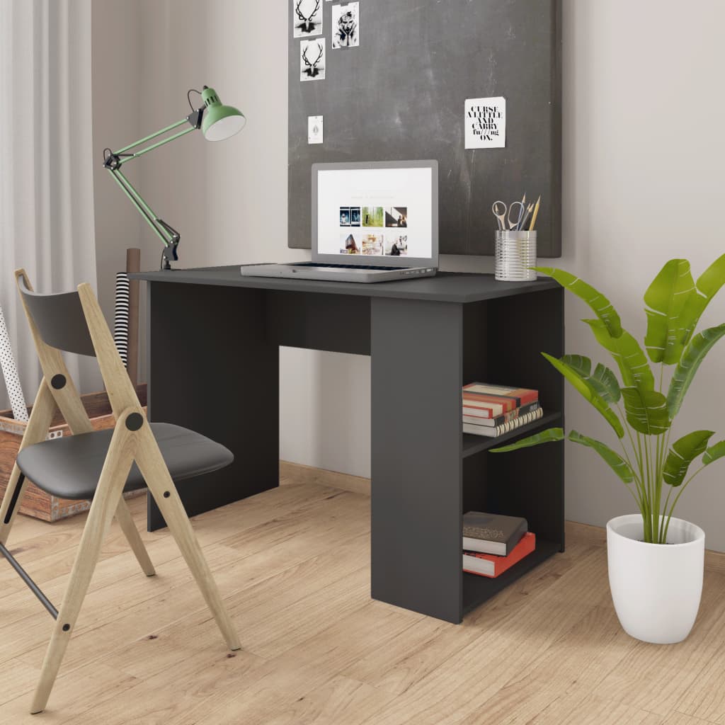 Bureau 110x60x73 cm bewerkt hout grijs