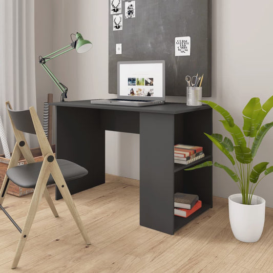 Bureau 110x60x73 cm bewerkt hout grijs is nu te koop bij PeponiXL, paradijselijk wonen!