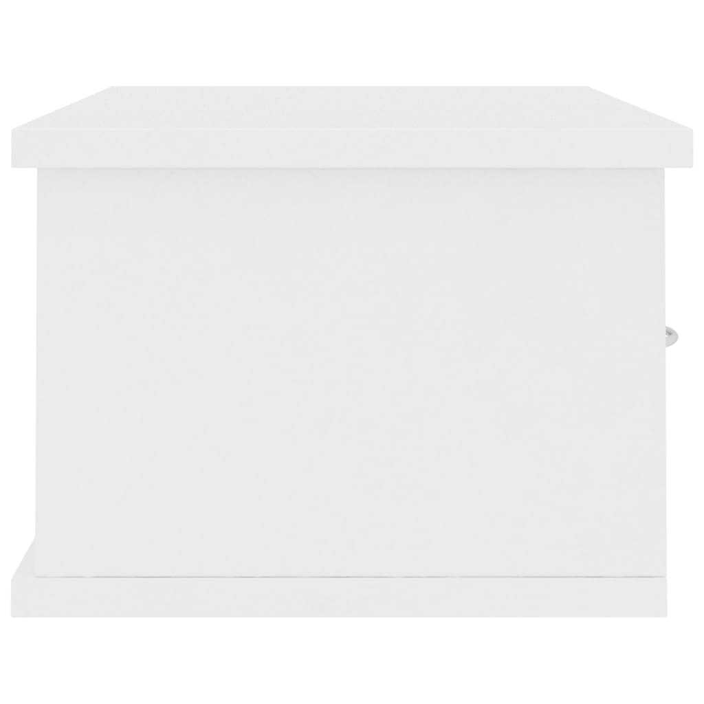 Wandschap met lades 60x26x18,5 cm bewerkt hout wit is nu te koop bij PeponiXL, paradijselijk wonen!