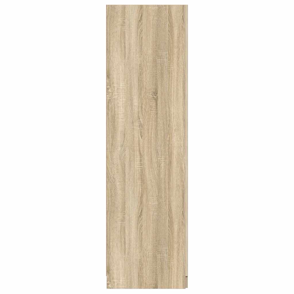 Kledingkast 80x52x180 cm bewerkt hout sonoma eikenkleurig is nu te koop bij PeponiXL, paradijselijk wonen!