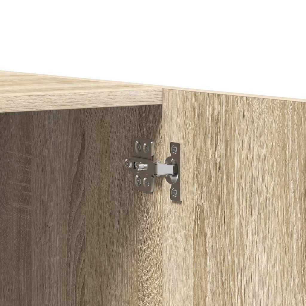 Kledingkast 80x52x180 cm bewerkt hout sonoma eikenkleurig is nu te koop bij PeponiXL, paradijselijk wonen!