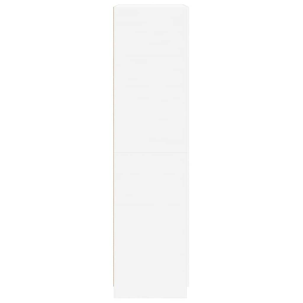 Kledingkast 90x52x200 cm bewerkt hout wit is nu te koop bij PeponiXL, paradijselijk wonen!