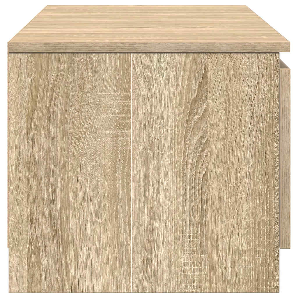 Tv-meubel 140x40x35,5 cm bewerkt hout sonoma eikenkleurig is nu te koop bij PeponiXL, paradijselijk wonen!