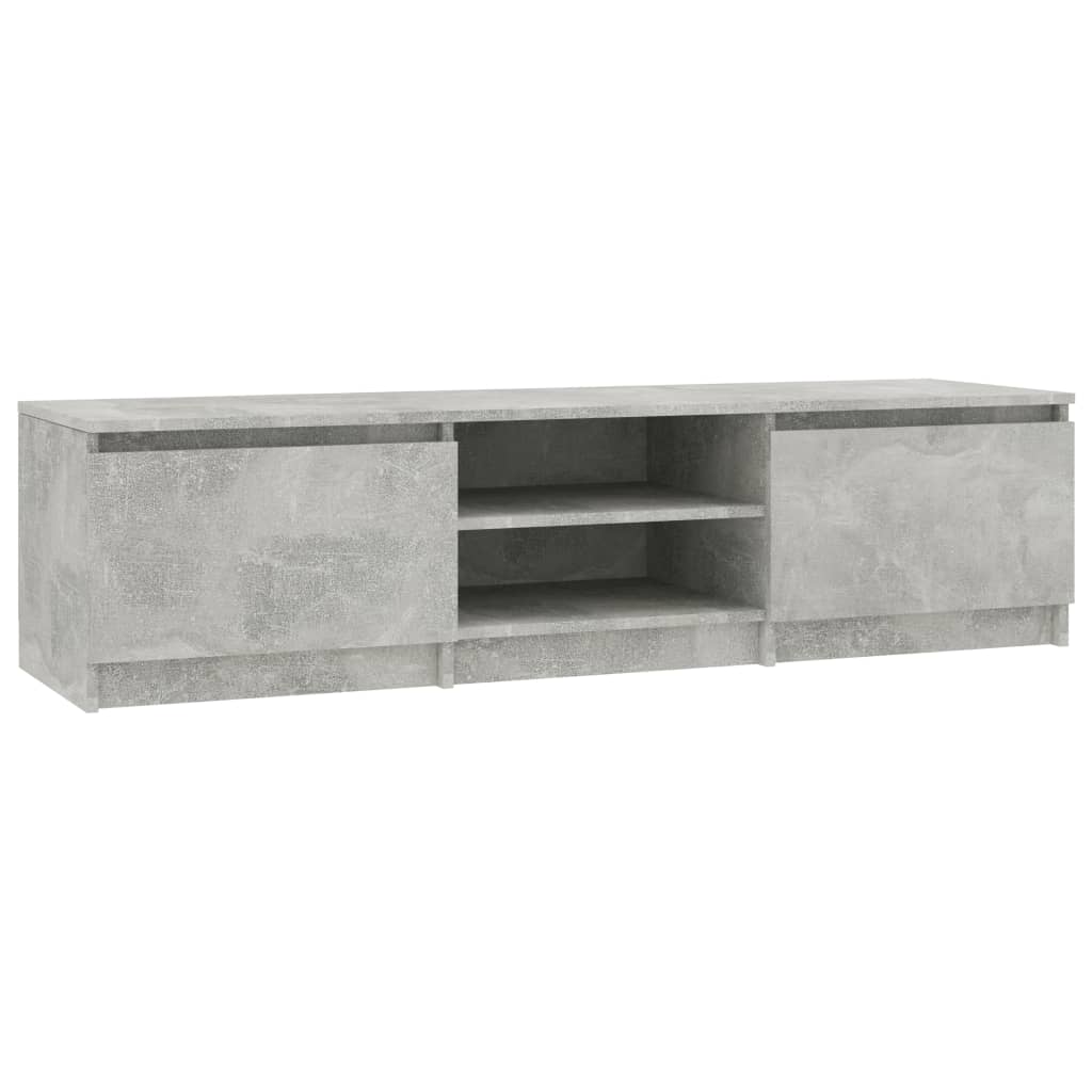 Tv-meubel 140x40x35,5 cm bewerkt hout betongrijs is nu te koop bij PeponiXL, paradijselijk wonen!