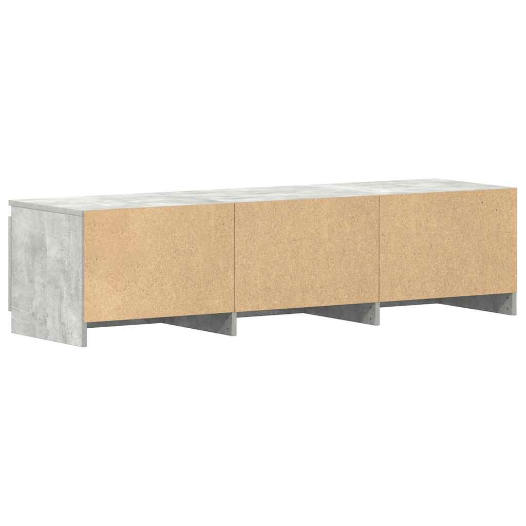 Tv-meubel 140x40x35,5 cm bewerkt hout betongrijs is nu te koop bij PeponiXL, paradijselijk wonen!
