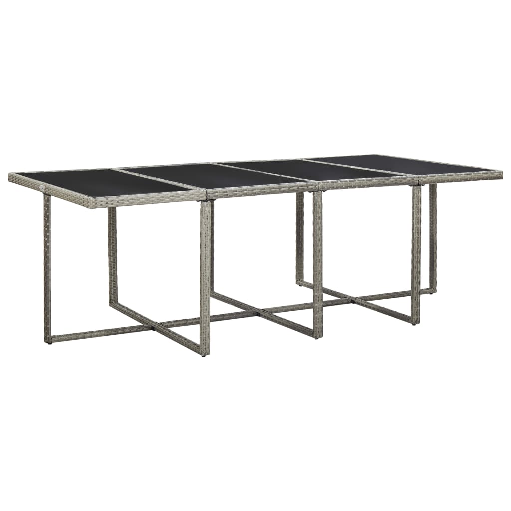 13-delige Tuinset met kussens poly rattan grijs is nu te koop bij PeponiXL, paradijselijk wonen!