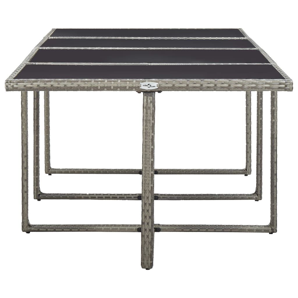 13-delige Tuinset met kussens poly rattan grijs is nu te koop bij PeponiXL, paradijselijk wonen!