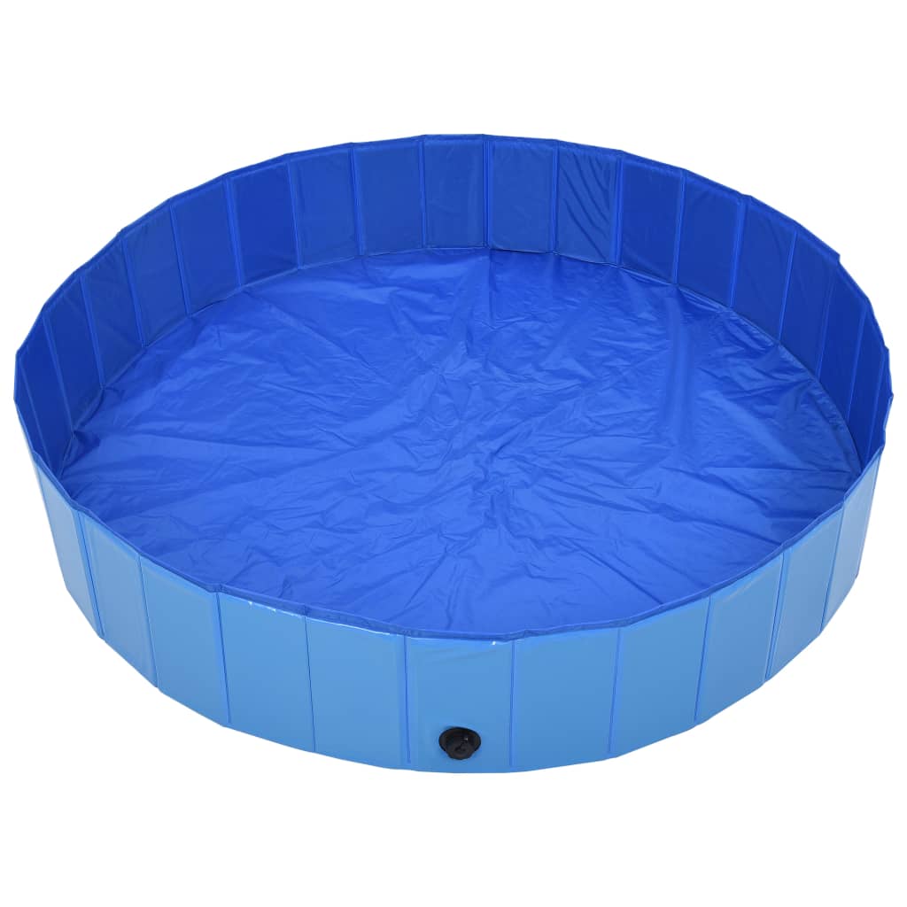 Hondenzwembad inklapbaar 160x30 cm PVC blauw is nu te koop bij PeponiXL, paradijselijk wonen!