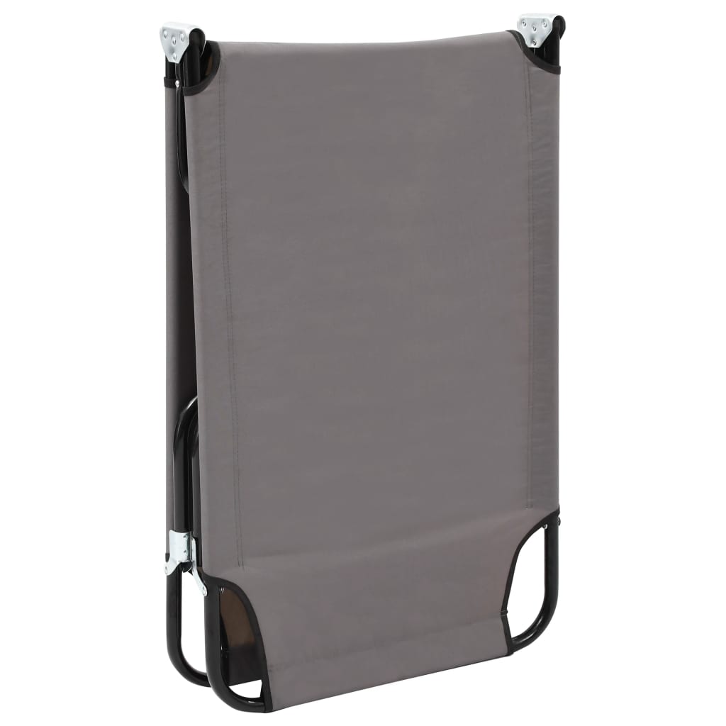 Ligbed inklapbaar staal grijs is nu te koop bij PeponiXL, paradijselijk wonen!