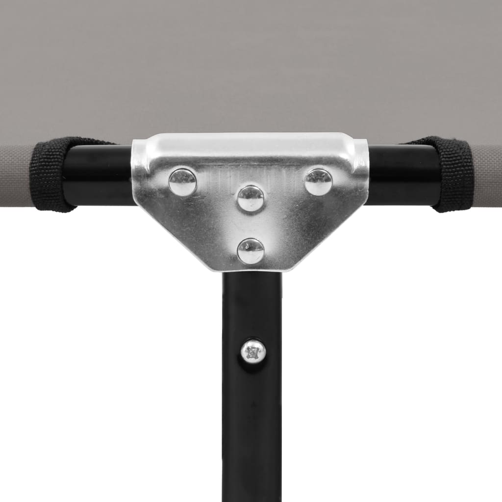 Ligbed inklapbaar staal grijs is nu te koop bij PeponiXL, paradijselijk wonen!