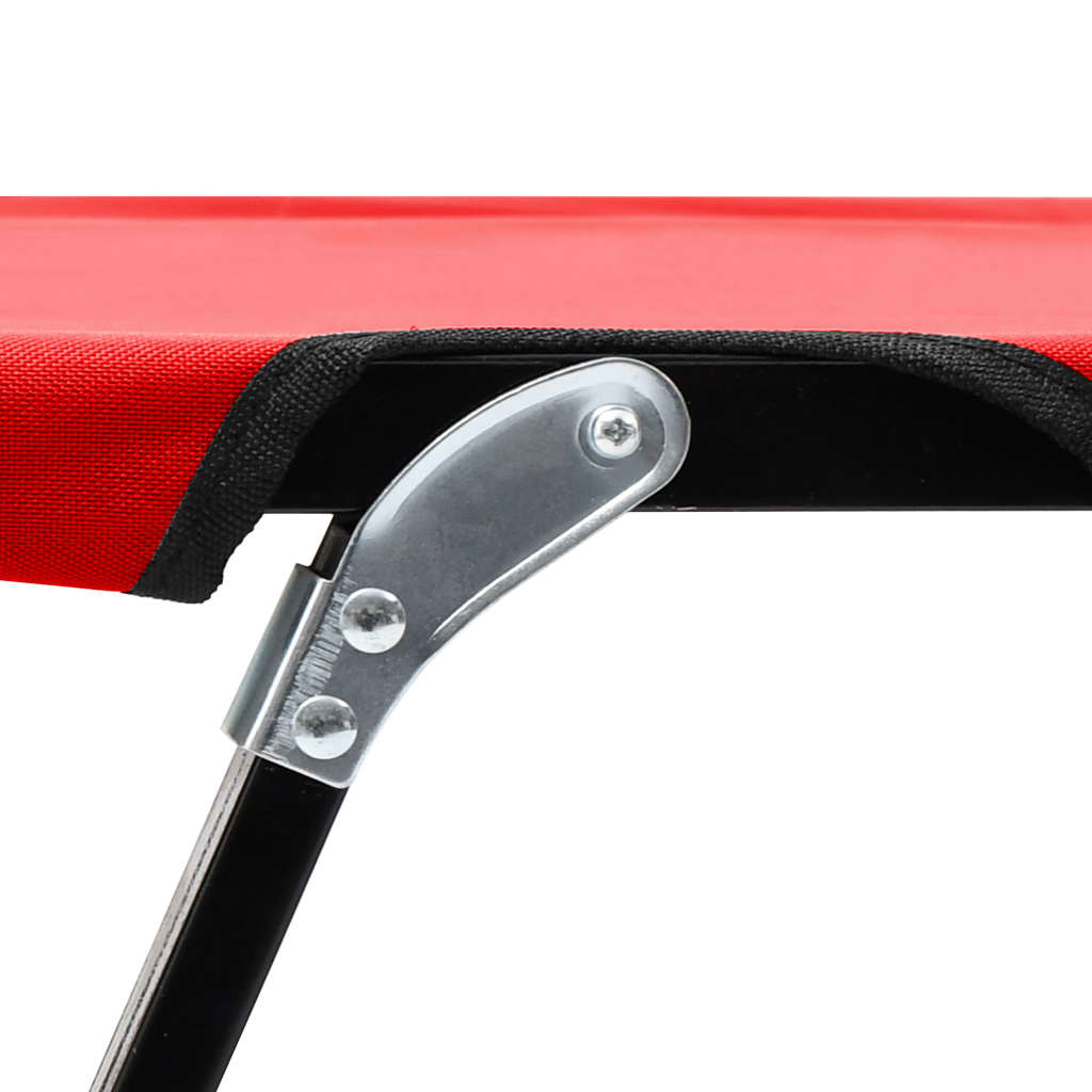 Ligbed 2-persoons inklapbaar staal rood is nu te koop bij PeponiXL, paradijselijk wonen!