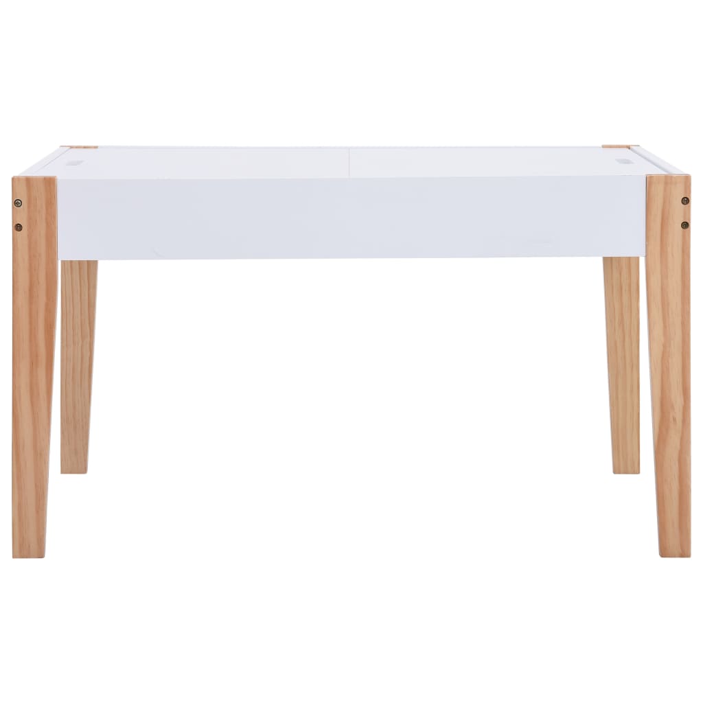 3-delige Kindertafel- en stoelenset krijtbord zwart en wit is nu te koop bij PeponiXL, paradijselijk wonen!