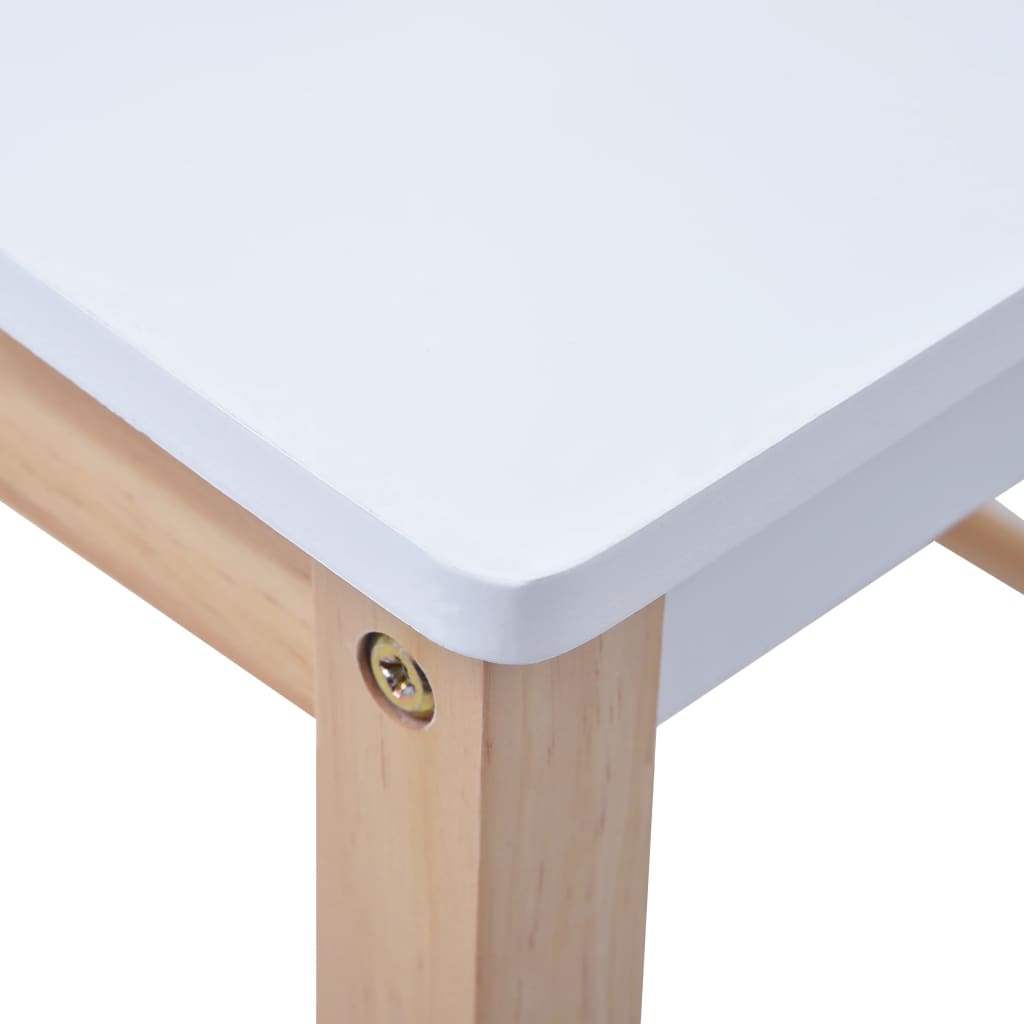 3-delige Kindertafel- en stoelenset krijtbord zwart en wit is nu te koop bij PeponiXL, paradijselijk wonen!
