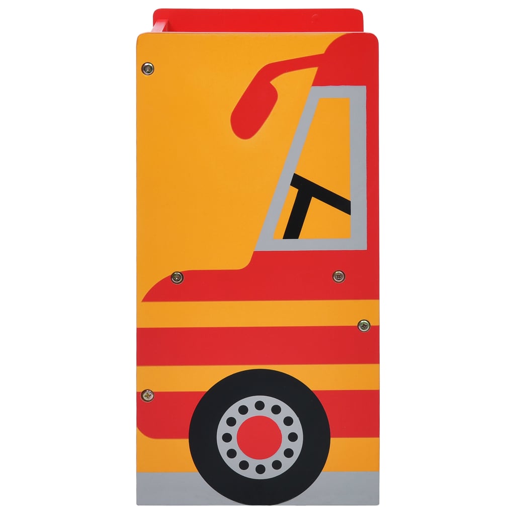3-delige Kinderstoelen- en tafelset brandweerwagenontwerp hout is nu te koop bij PeponiXL, paradijselijk wonen!