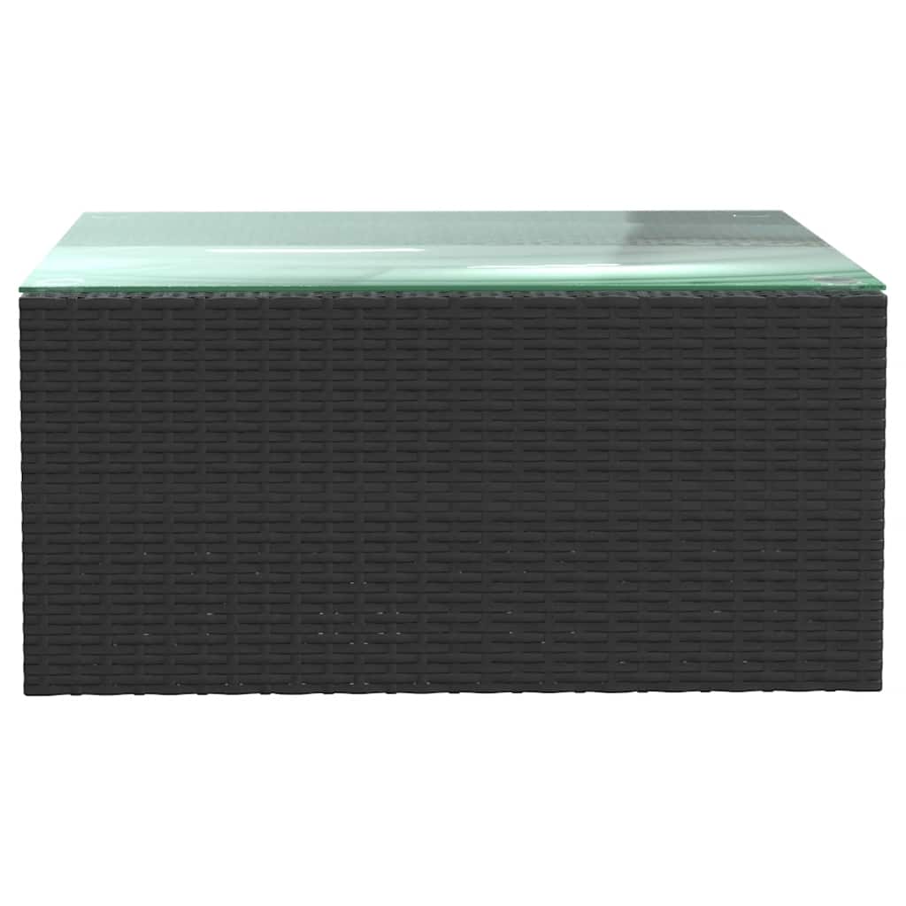 7-delige Loungeset met kussens poly rattan zwart is nu te koop bij PeponiXL, paradijselijk wonen!