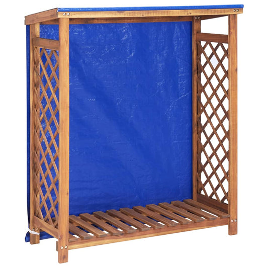 Haardhoutopslag 105x38x115 cm massief acaciahout is nu te koop bij PeponiXL, paradijselijk wonen!