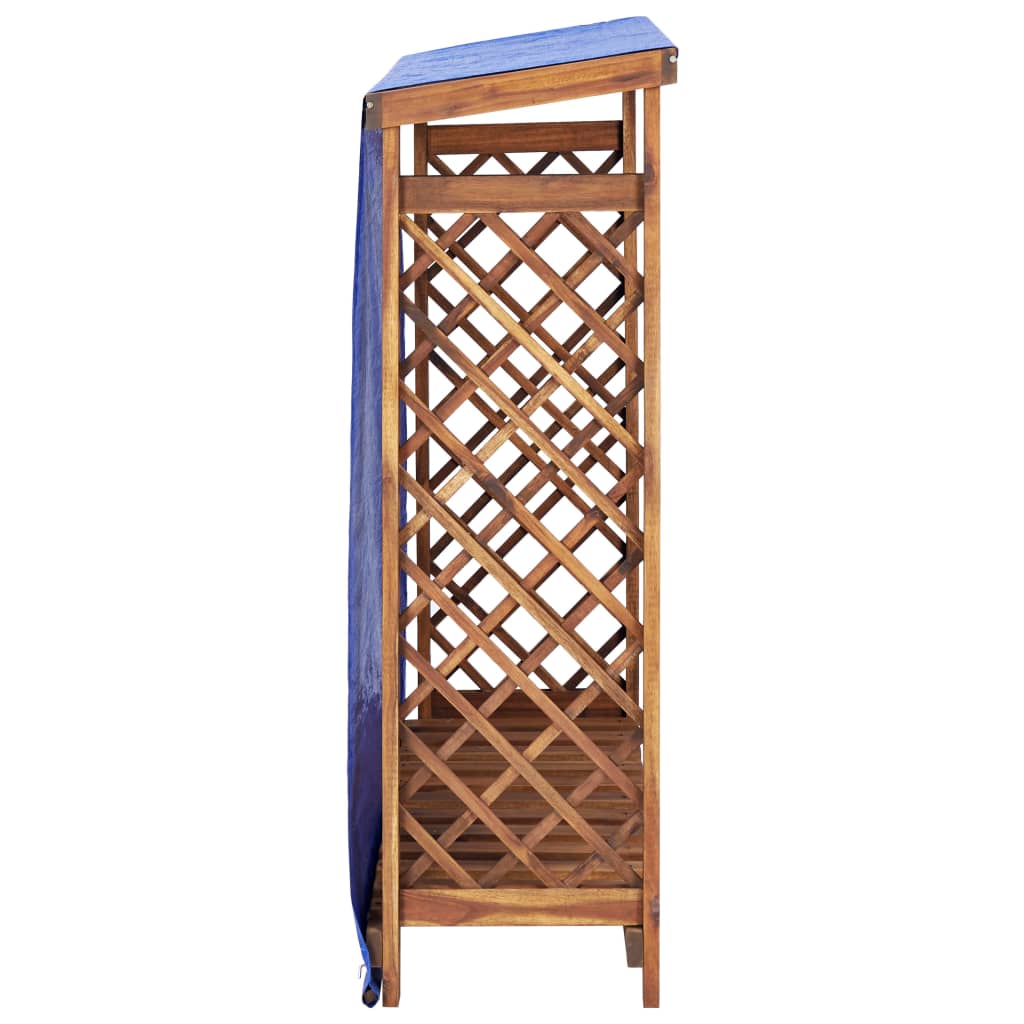 Haardhoutopslag 105x38x115 cm massief acaciahout is nu te koop bij PeponiXL, paradijselijk wonen!
