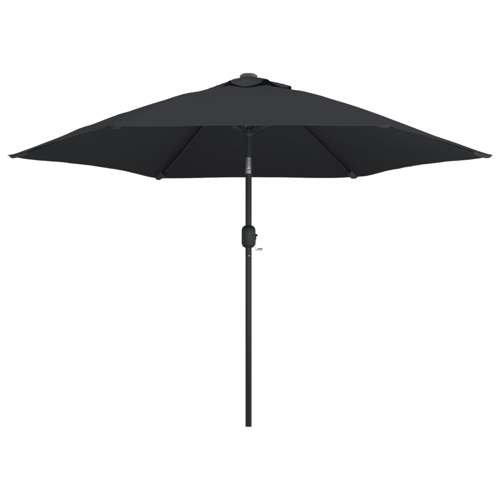 Parasol met metalen paal 300 cm zwart is nu te koop bij PeponiXL, paradijselijk wonen!