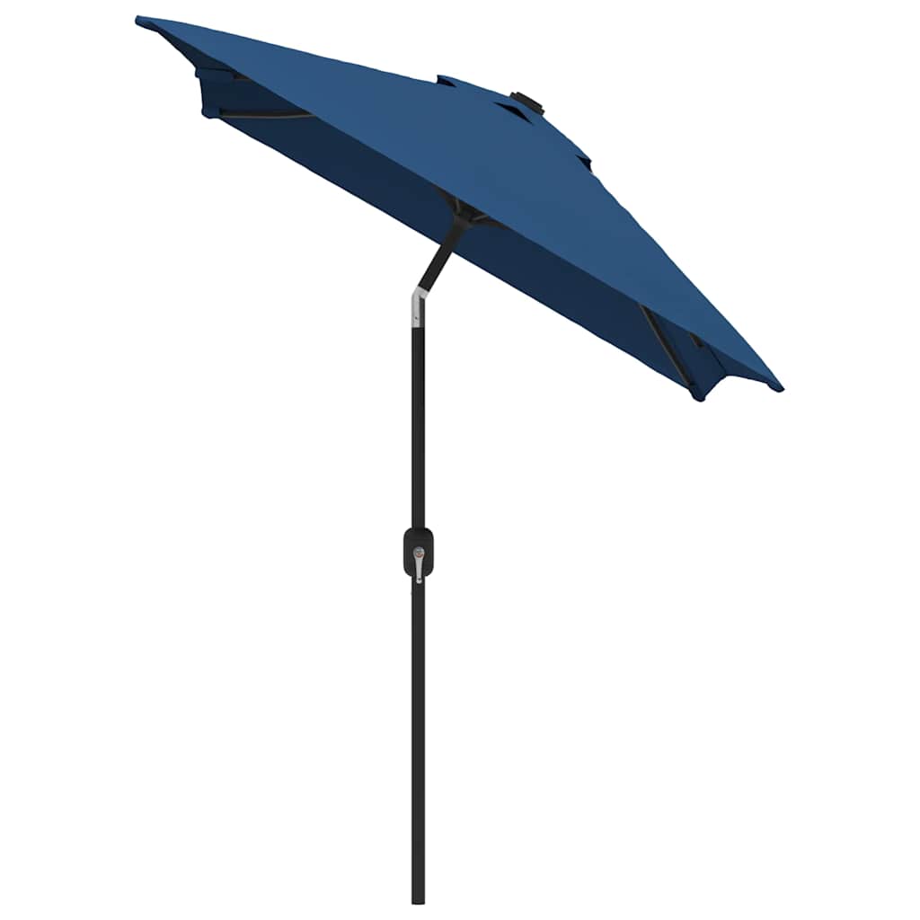 Parasol met metalen paal 300x200 cm azuurblauw is nu te koop bij PeponiXL, paradijselijk wonen!