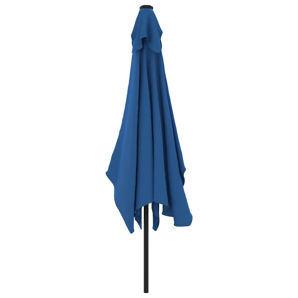 Parasol met metalen paal 300x200 cm azuurblauw is nu te koop bij PeponiXL, paradijselijk wonen!