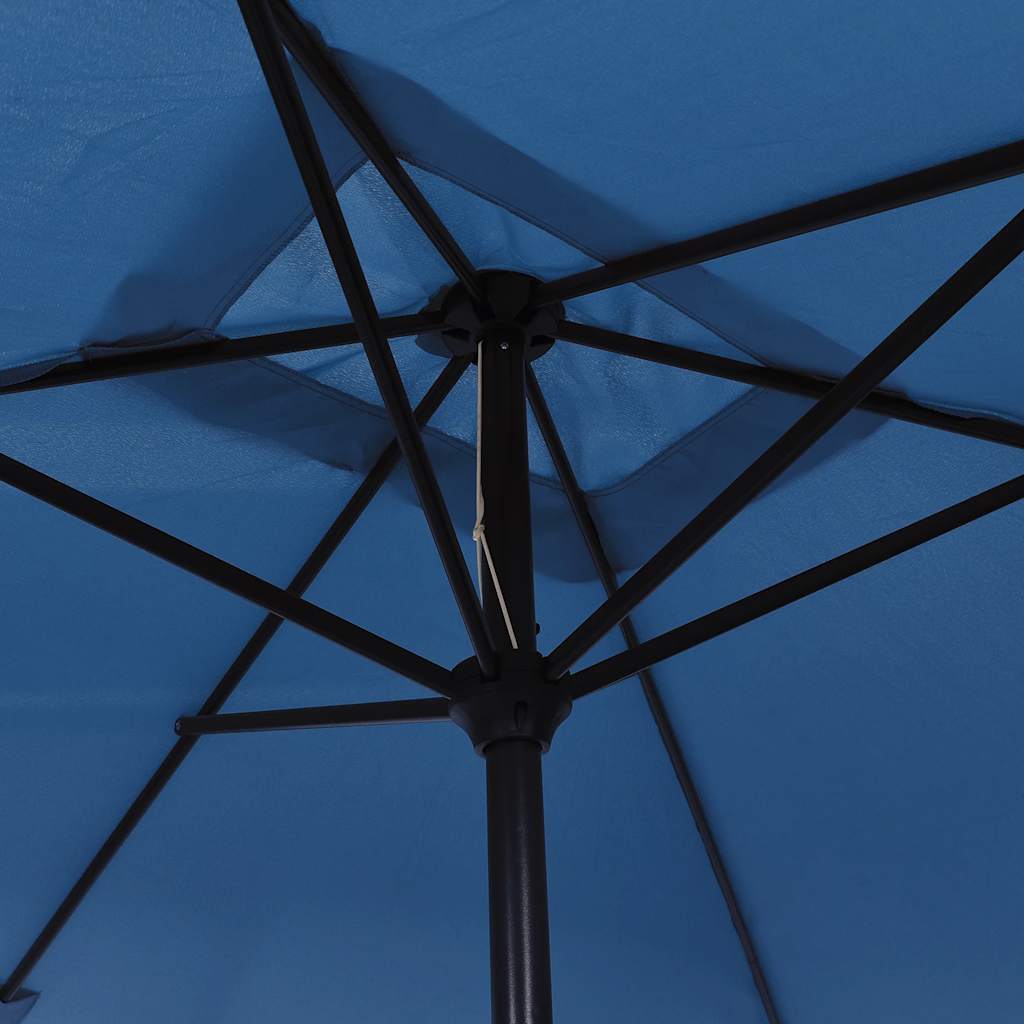 Parasol met metalen paal 300x200 cm azuurblauw is nu te koop bij PeponiXL, paradijselijk wonen!