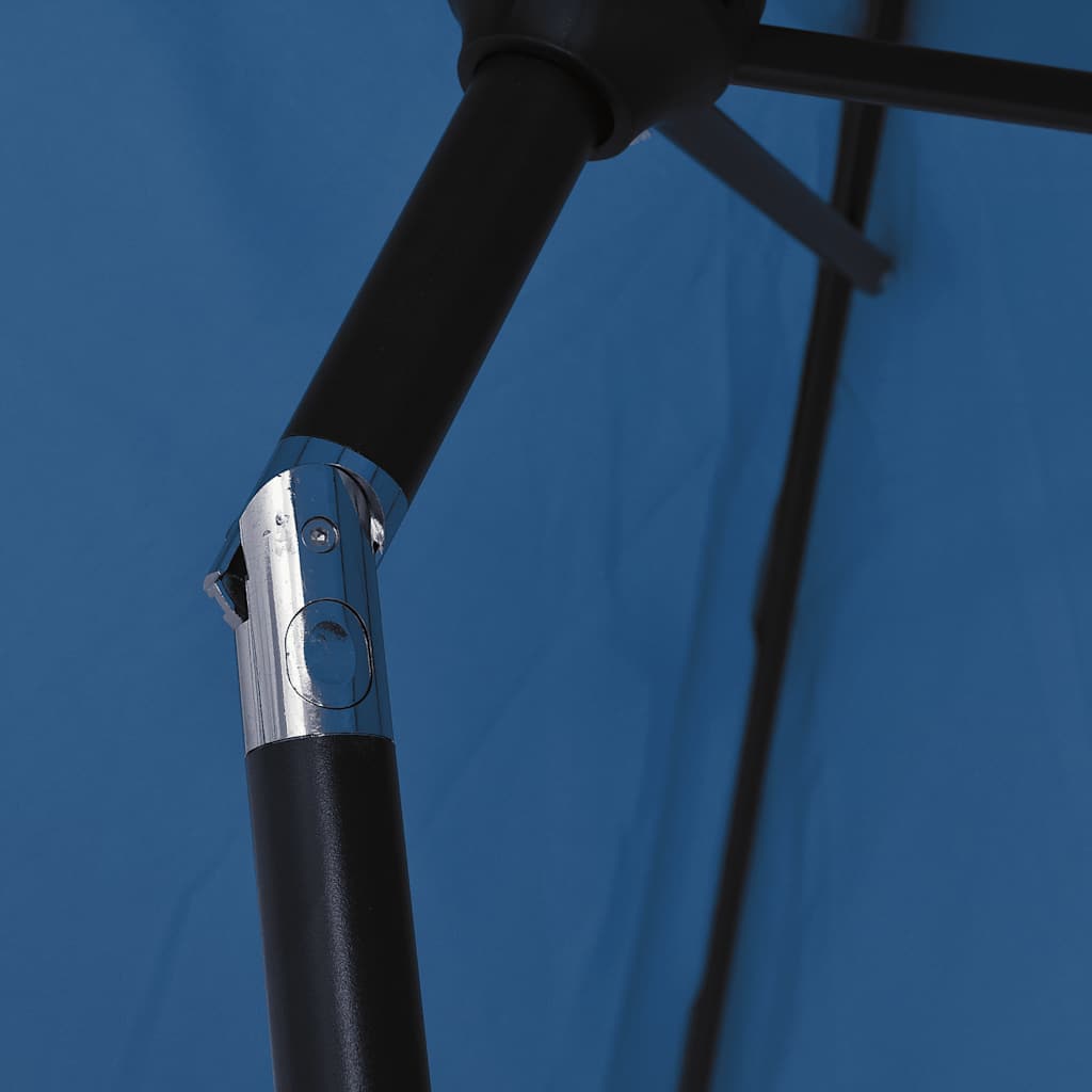 Parasol met metalen paal 300x200 cm azuurblauw is nu te koop bij PeponiXL, paradijselijk wonen!