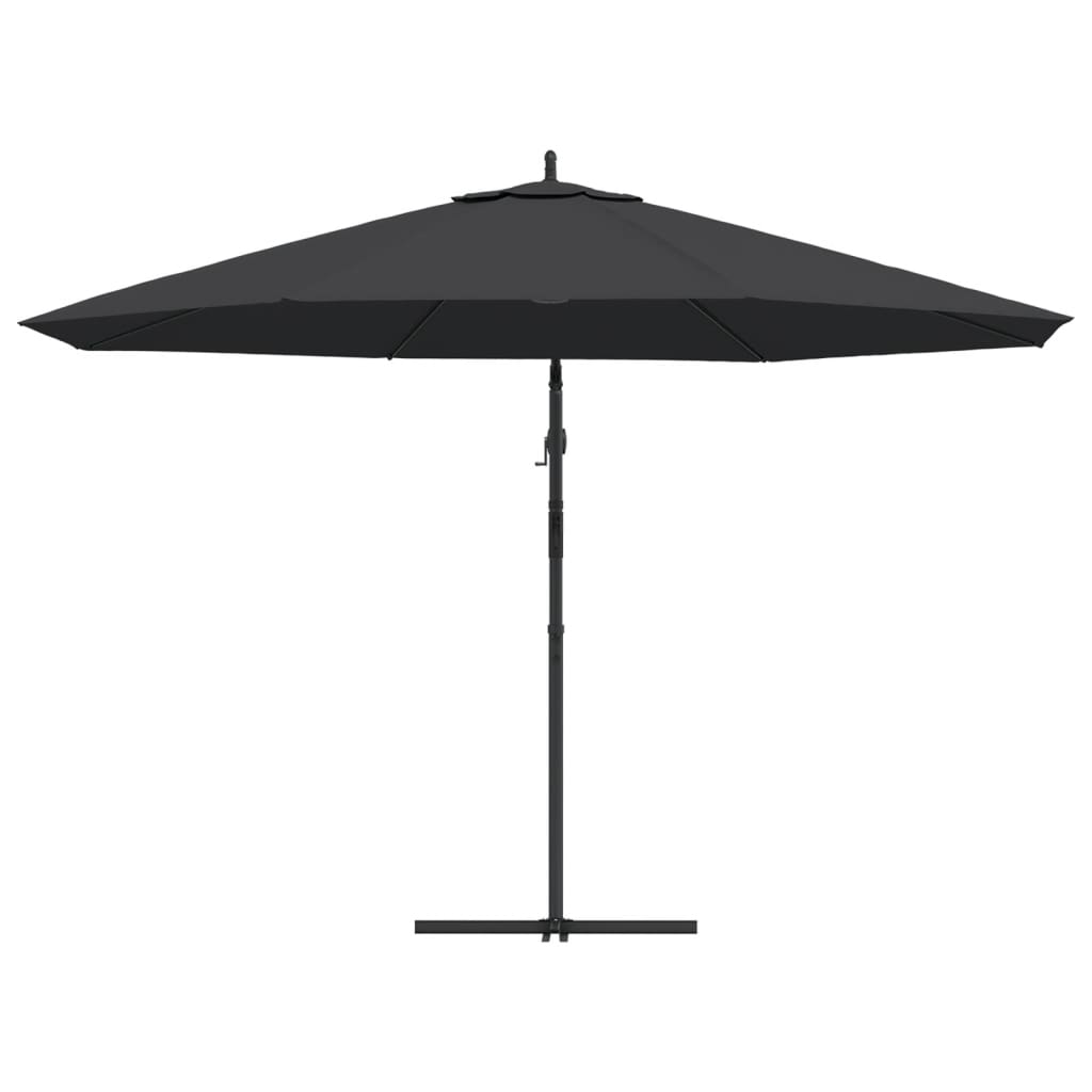 Zweefparasol met aluminium paal 350 cm zwart is nu te koop bij PeponiXL, paradijselijk wonen!