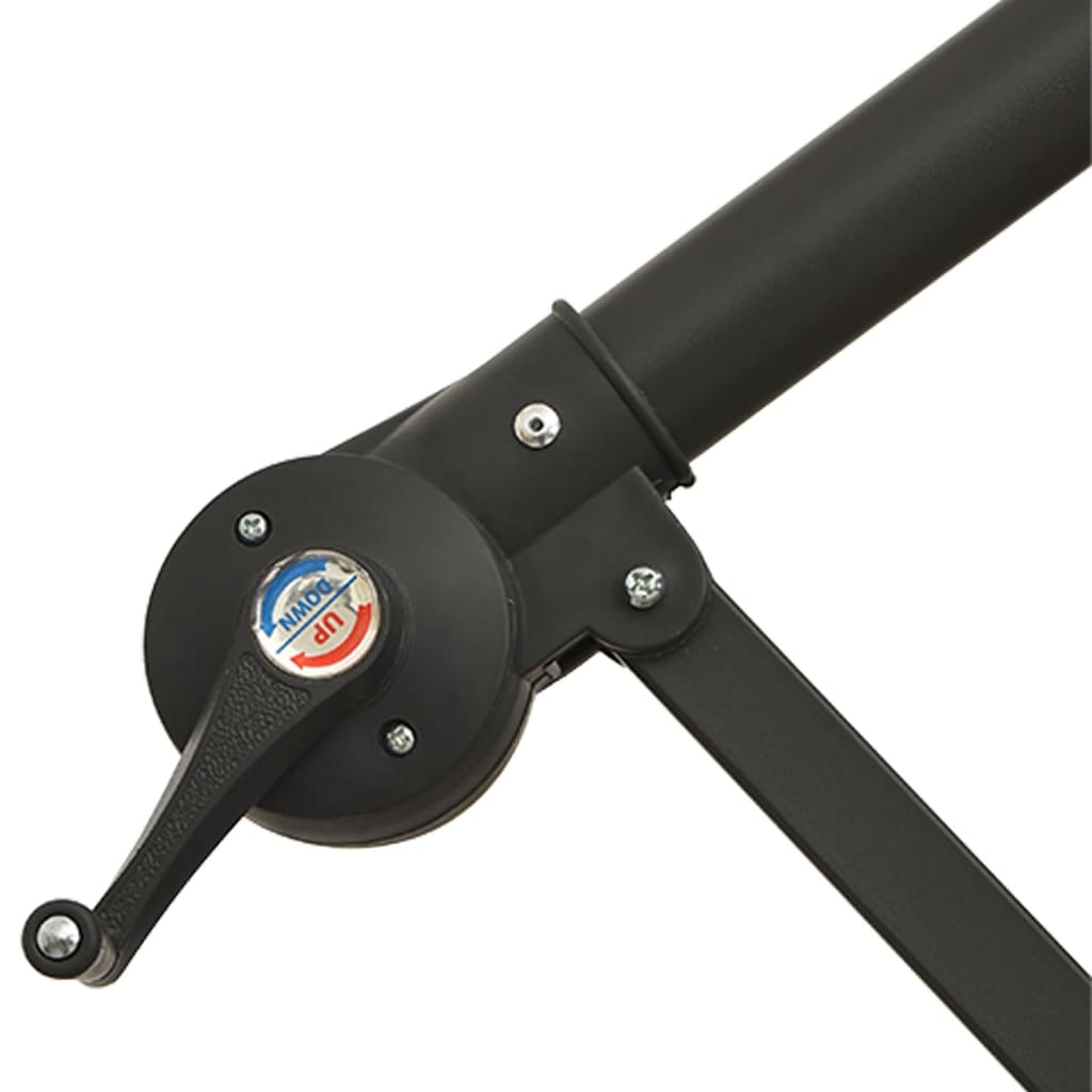 Zweefparasol met aluminium paal 350 cm zwart is nu te koop bij PeponiXL, paradijselijk wonen!