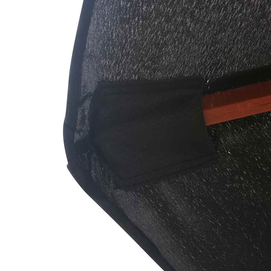 Parasol met houten paal 350 cm zwart is nu te koop bij PeponiXL, paradijselijk wonen!