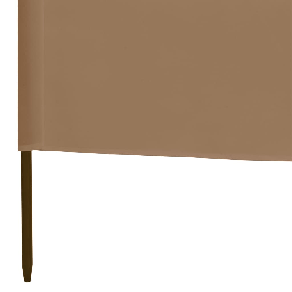 Windscherm 3-panelen 400x80 cm stof taupe is nu te koop bij PeponiXL, paradijselijk wonen!