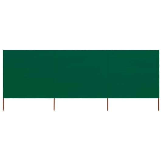 Windscherm 3-panelen 400x160 cm stof groen is nu te koop bij PeponiXL, paradijselijk wonen!
