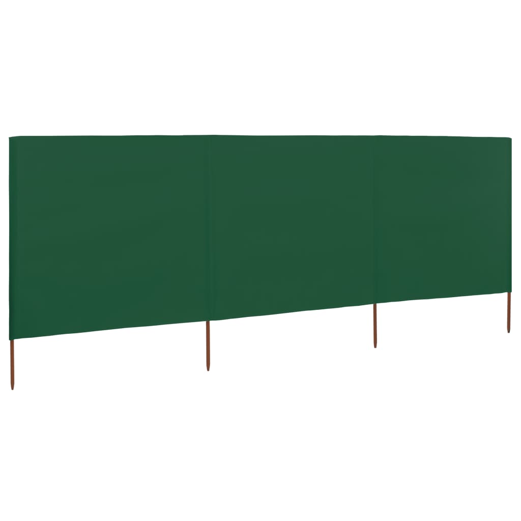 Windscherm 3-panelen 400x160 cm stof groen is nu te koop bij PeponiXL, paradijselijk wonen!