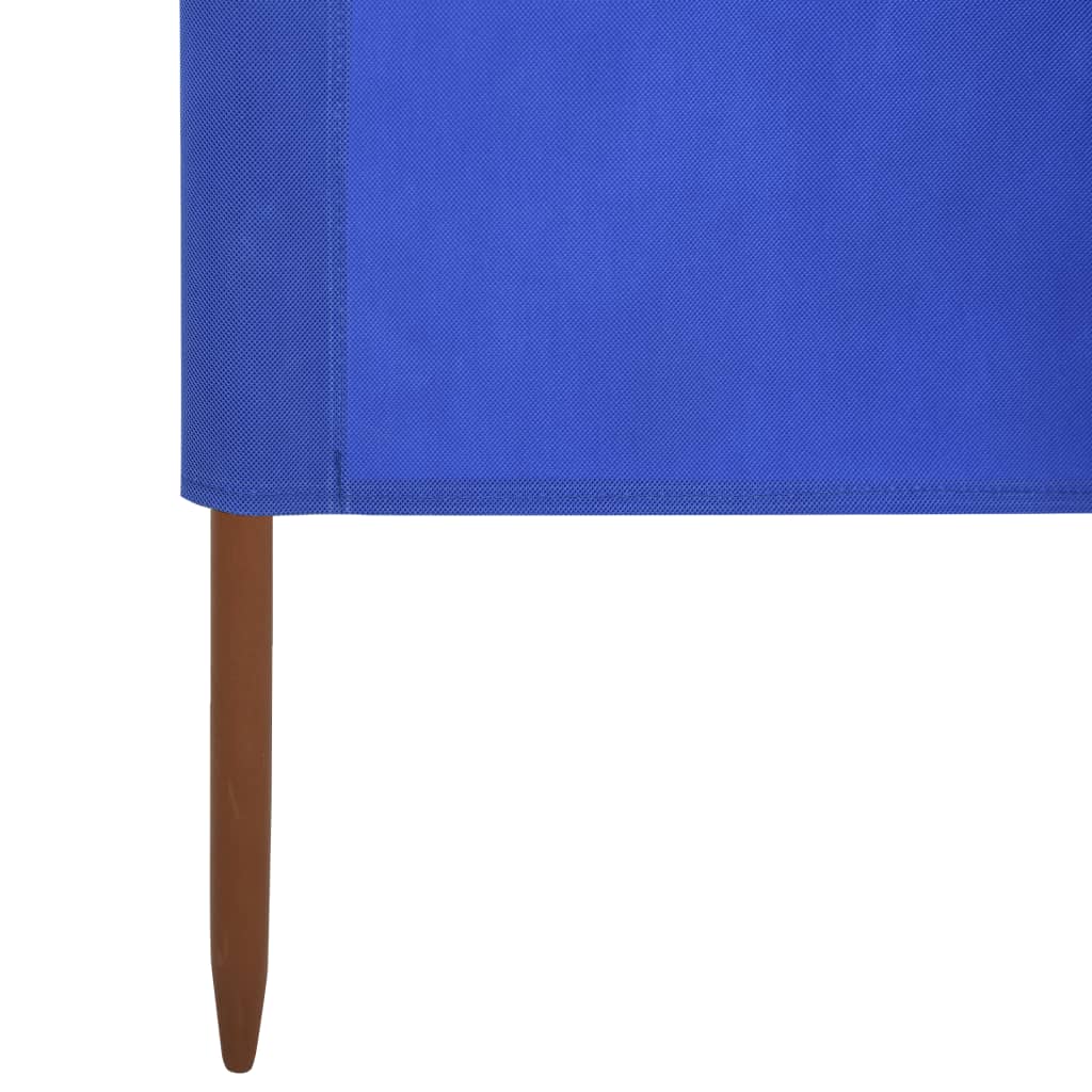 Windscherm 5-panelen 600x120 cm stof azuurblauw is nu te koop bij PeponiXL, paradijselijk wonen!